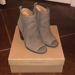 Lucky Brand “Lakmeh” Peep Toe Booties